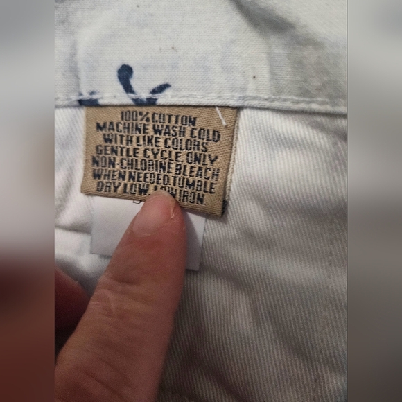 BILLS KHAKIS Light blue/navy printed parker shorts. Size 36 NWT - Picture 4 of 12